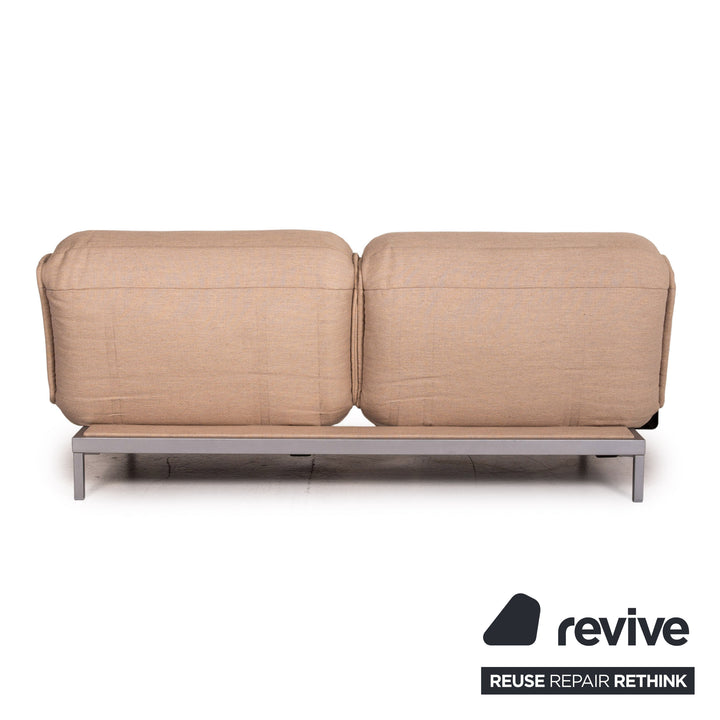 Rolf Benz Nova Stoff Sofa Beige Schlaffunktion Funktion Relaxfunktion Schlafsofa Couch