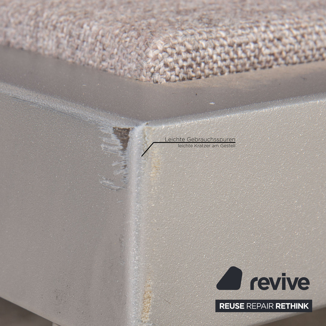 Rolf Benz Nova canapé en tissu gris fonction canapé deux places fonction couchage