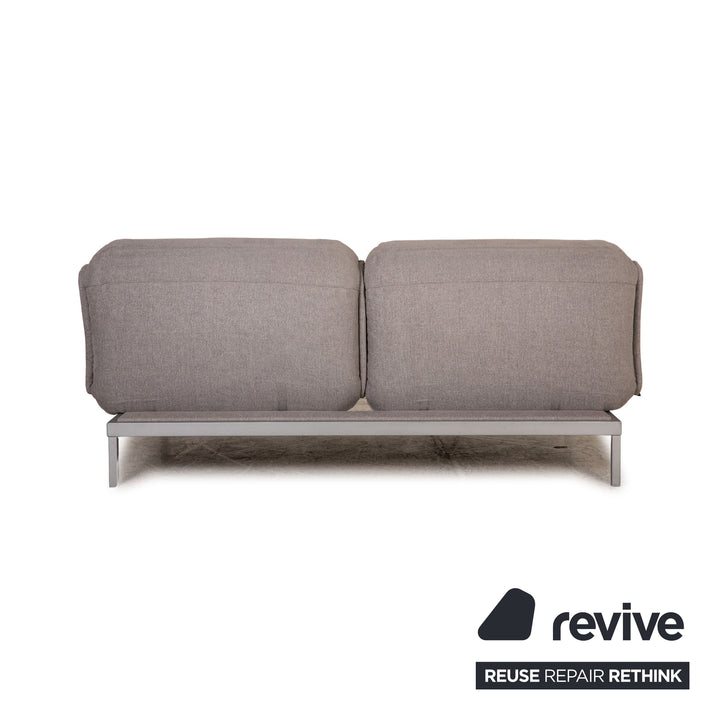 Rolf Benz Nova canapé en tissu gris fonction canapé deux places fonction couchage
