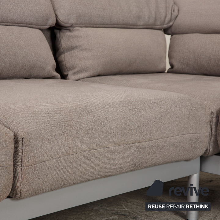 Rolf Benz Plura Stoff Ecksofa Grau Sofa Couch Funktion