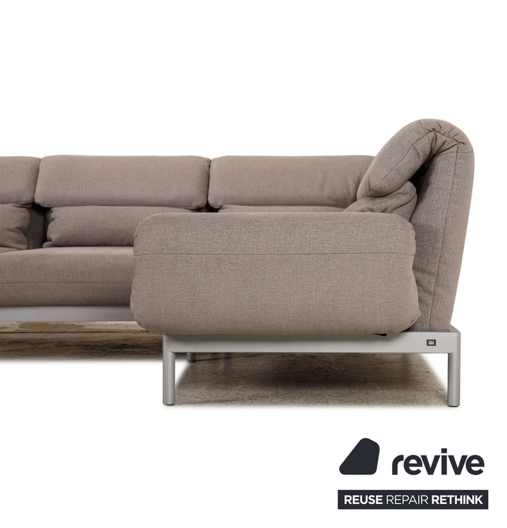 Rolf Benz Plura Stoff Ecksofa Grau Sofa Couch Funktion
