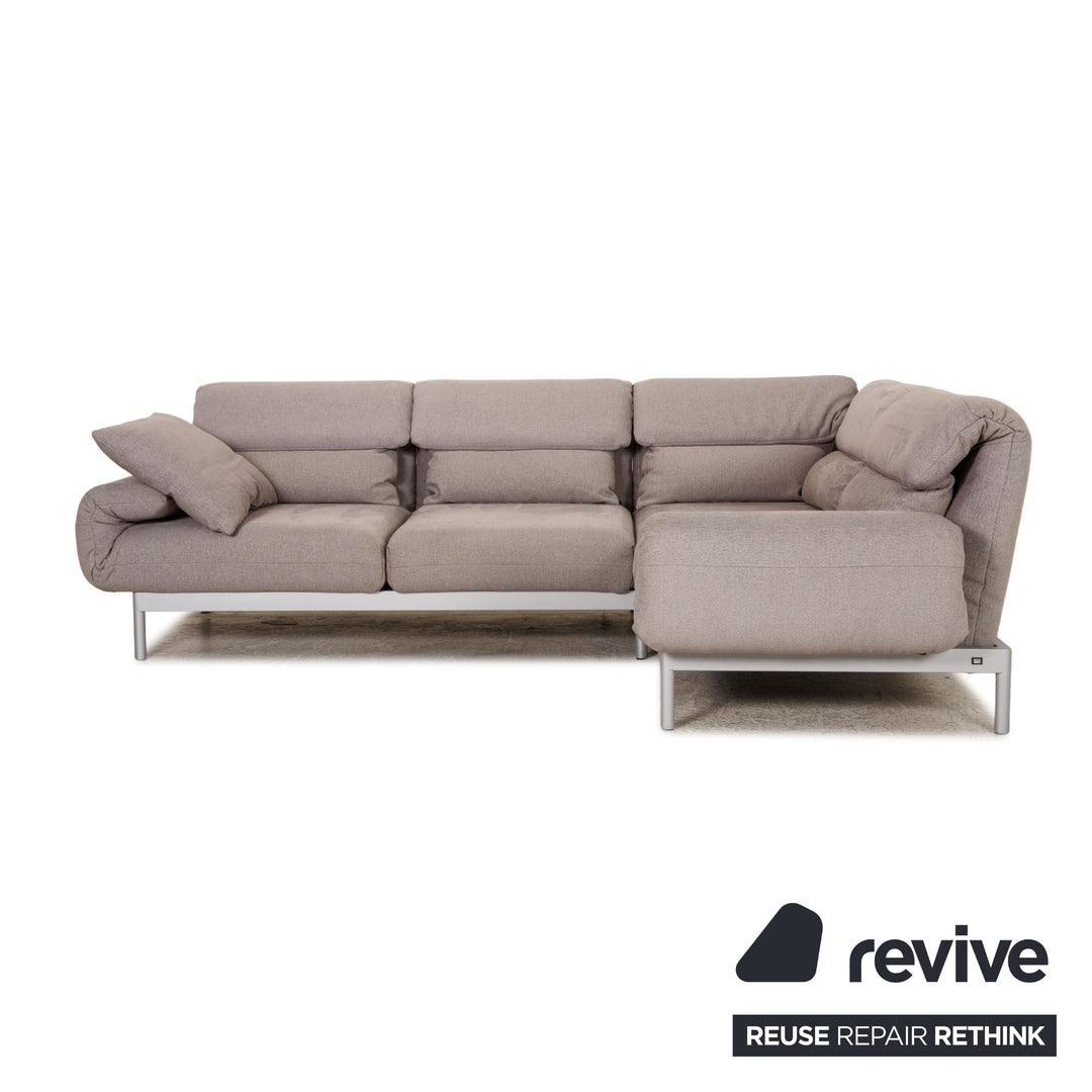 Rolf Benz Plura Stoff Ecksofa Grau Sofa Couch Funktion