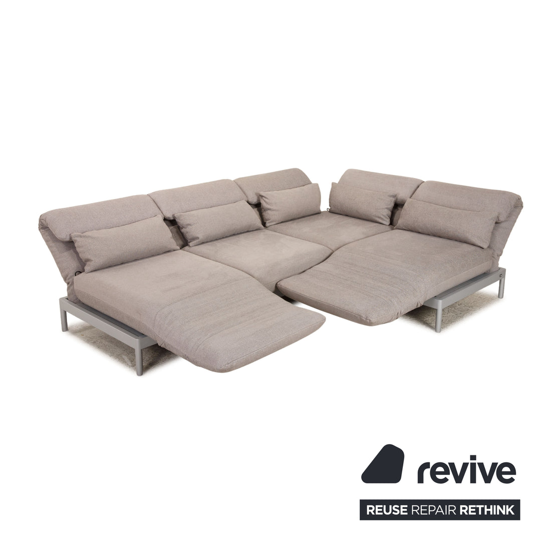 Rolf Benz Plura Stoff Ecksofa Grau Sofa Couch Funktion