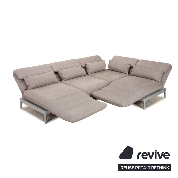 Rolf Benz Plura Stoff Ecksofa Grau Sofa Couch Funktion