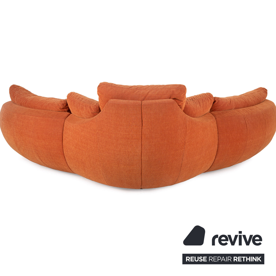 Rolf Benz Stoff Sofa Orange Ecksofa Couch
