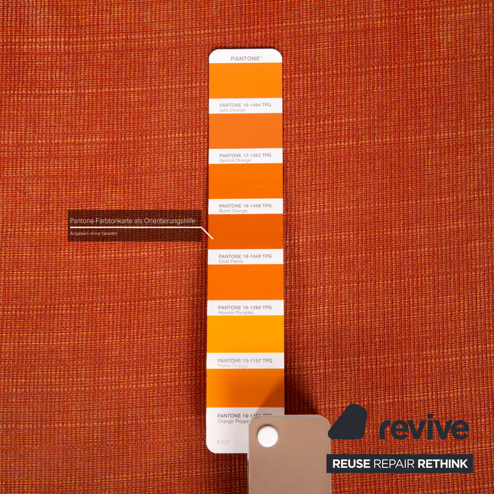 Rolf Benz Stoff Sofa Orange Ecksofa Couch