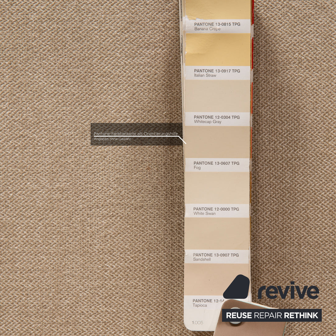 Rolf Benz Vida fabric stool beige