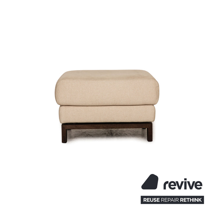 Rolf Benz Vida fabric stool beige