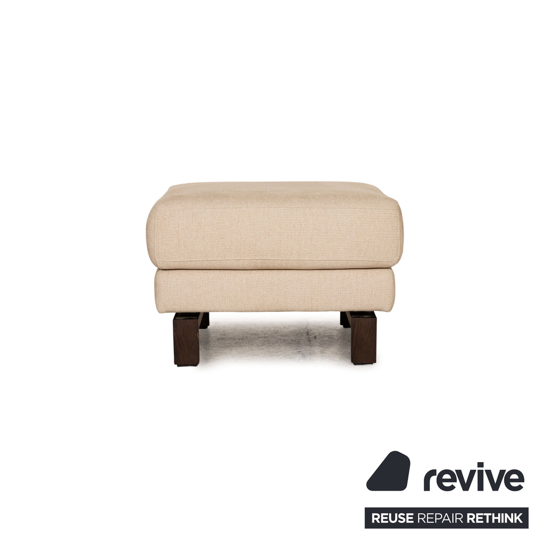 Rolf Benz Vida fabric stool beige