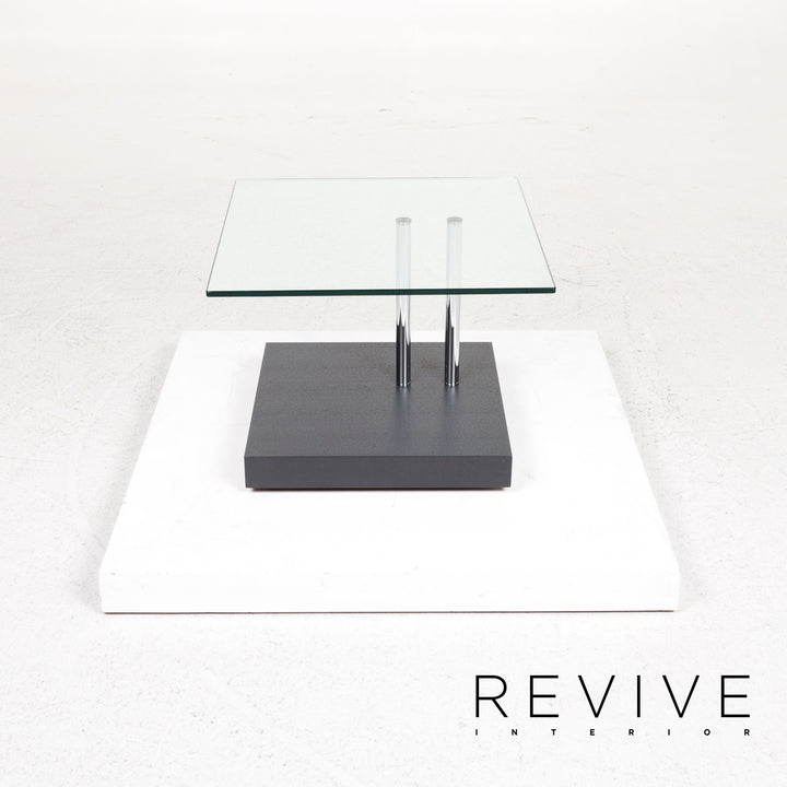 Ronald Schmitt Glas Couchtisch Beistelltisch #12551