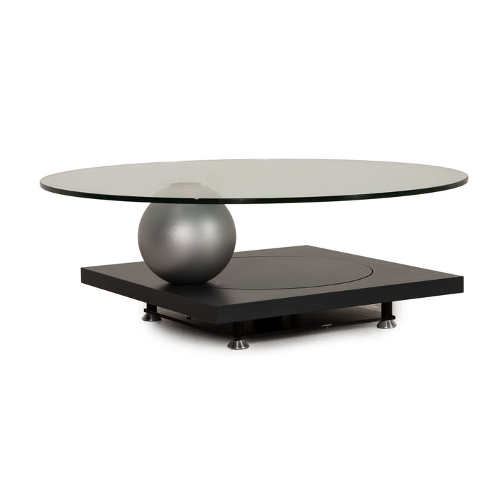 Ronald Schmitt Glas Couchtisch drehbar
