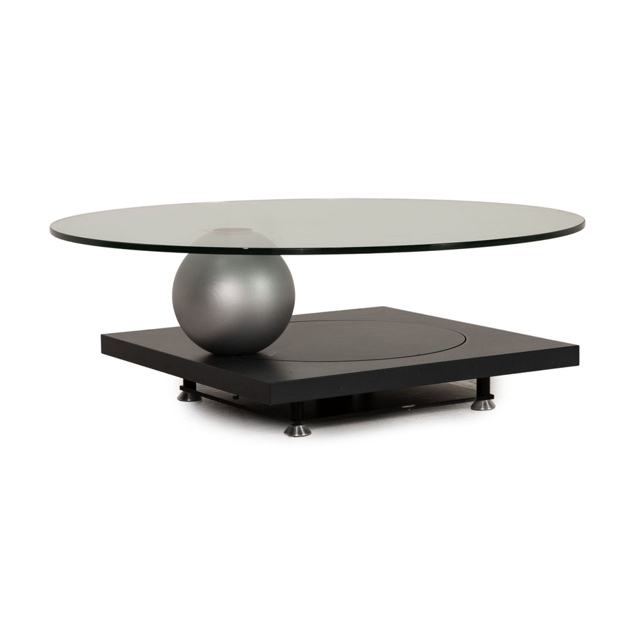 Ronald Schmitt Glas Couchtisch drehbar