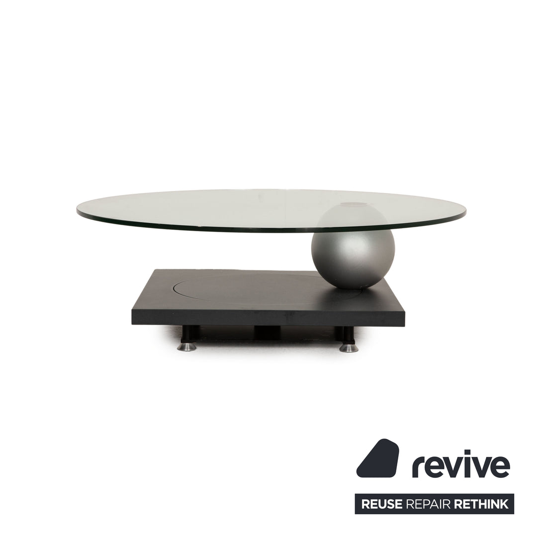 Ronald Schmitt Glas Couchtisch drehbar