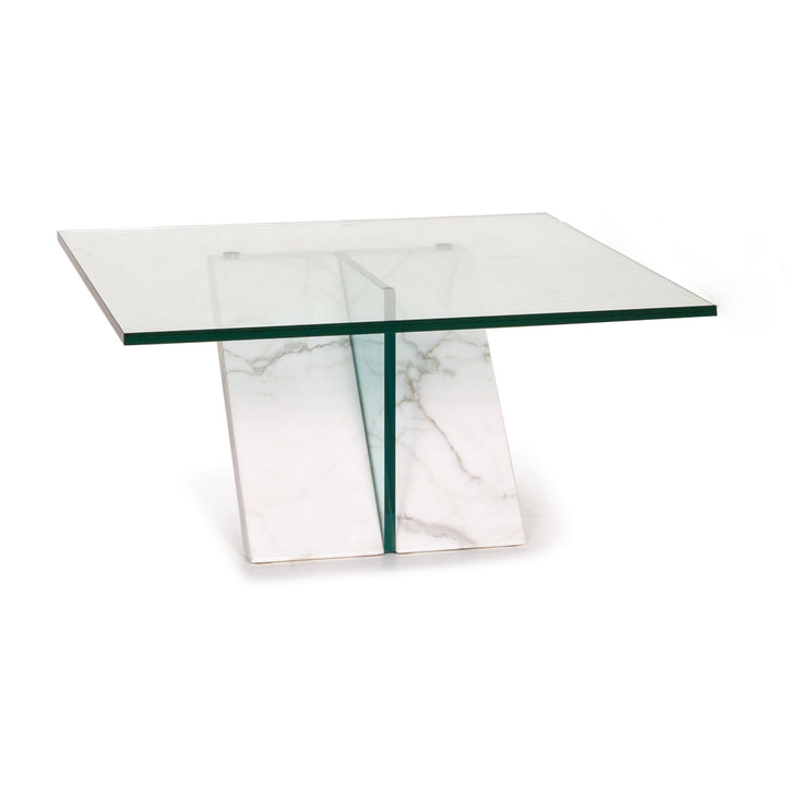 Ronald Schmitt Glas Marmor Couchtisch Tisch #14625