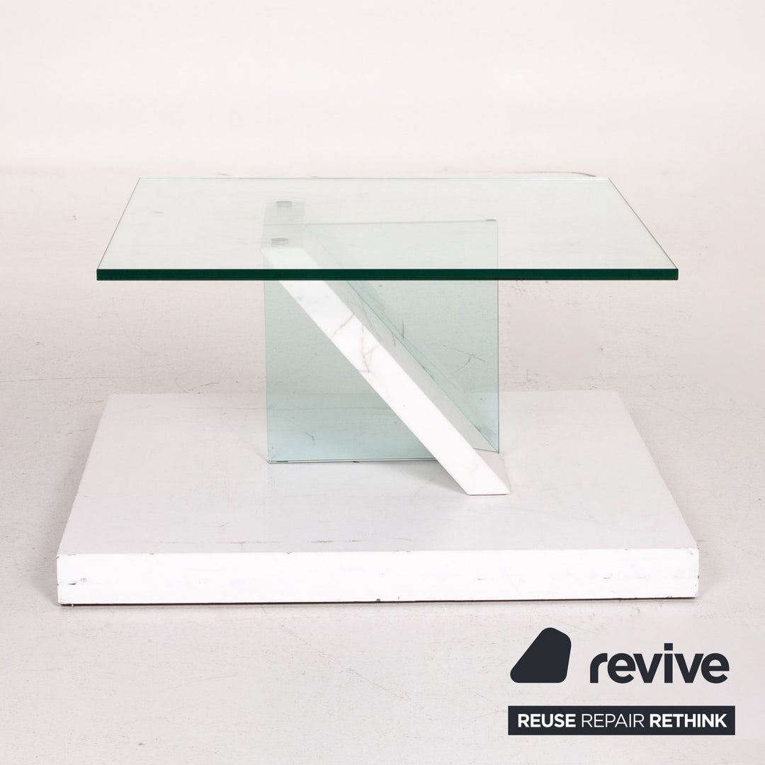 Ronald Schmitt Glas Marmor Couchtisch Tisch #14625