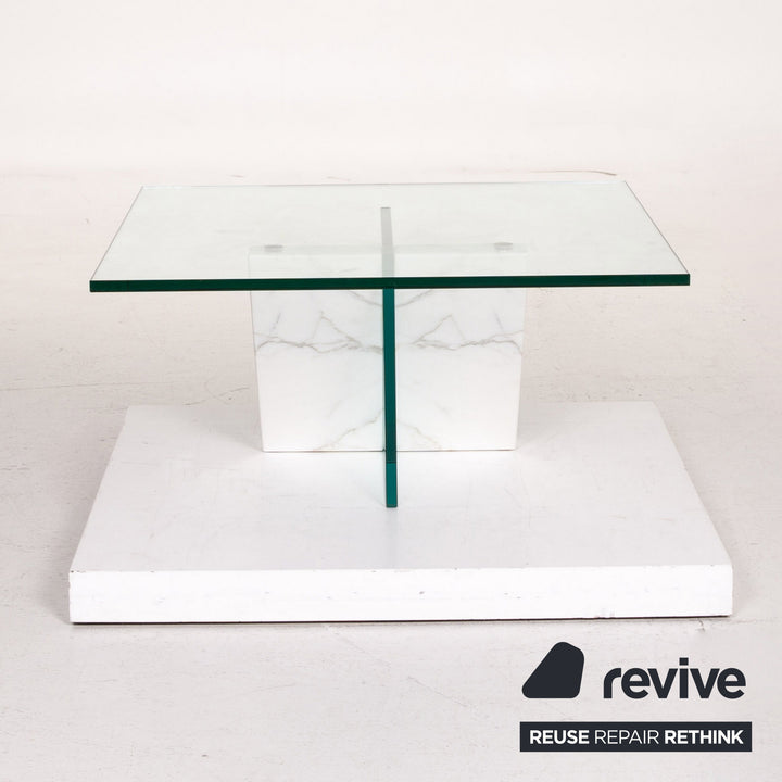 Ronald Schmitt Glas Marmor Couchtisch Tisch #14625