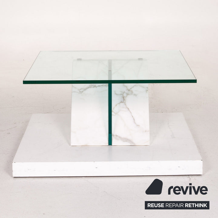 Ronald Schmitt Glas Marmor Couchtisch Tisch #14625