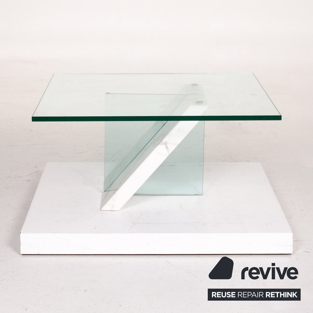 Ronald Schmitt Glas Marmor Couchtisch Tisch #14625