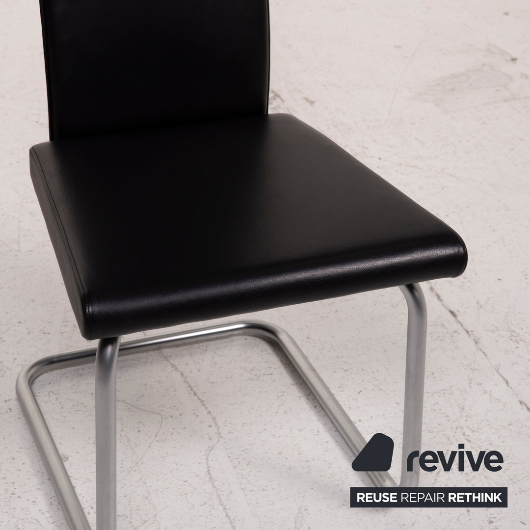 Ronald Schmitt Leather Chair Black #15397