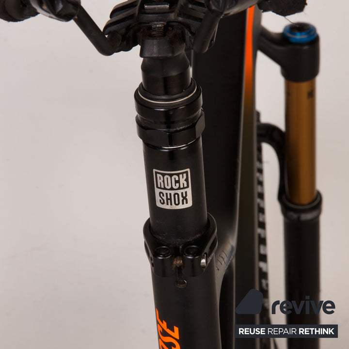 ROSE PIKES PEAK 4 EN 2020 Carbon Mountain Bike Black Orange RG L Bicycle Fully
