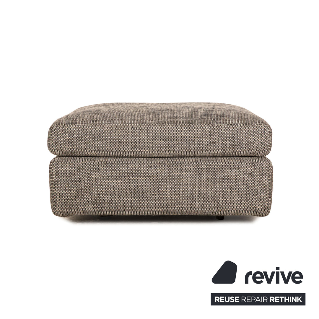 Saba Italia Stoff Hocker Grau
