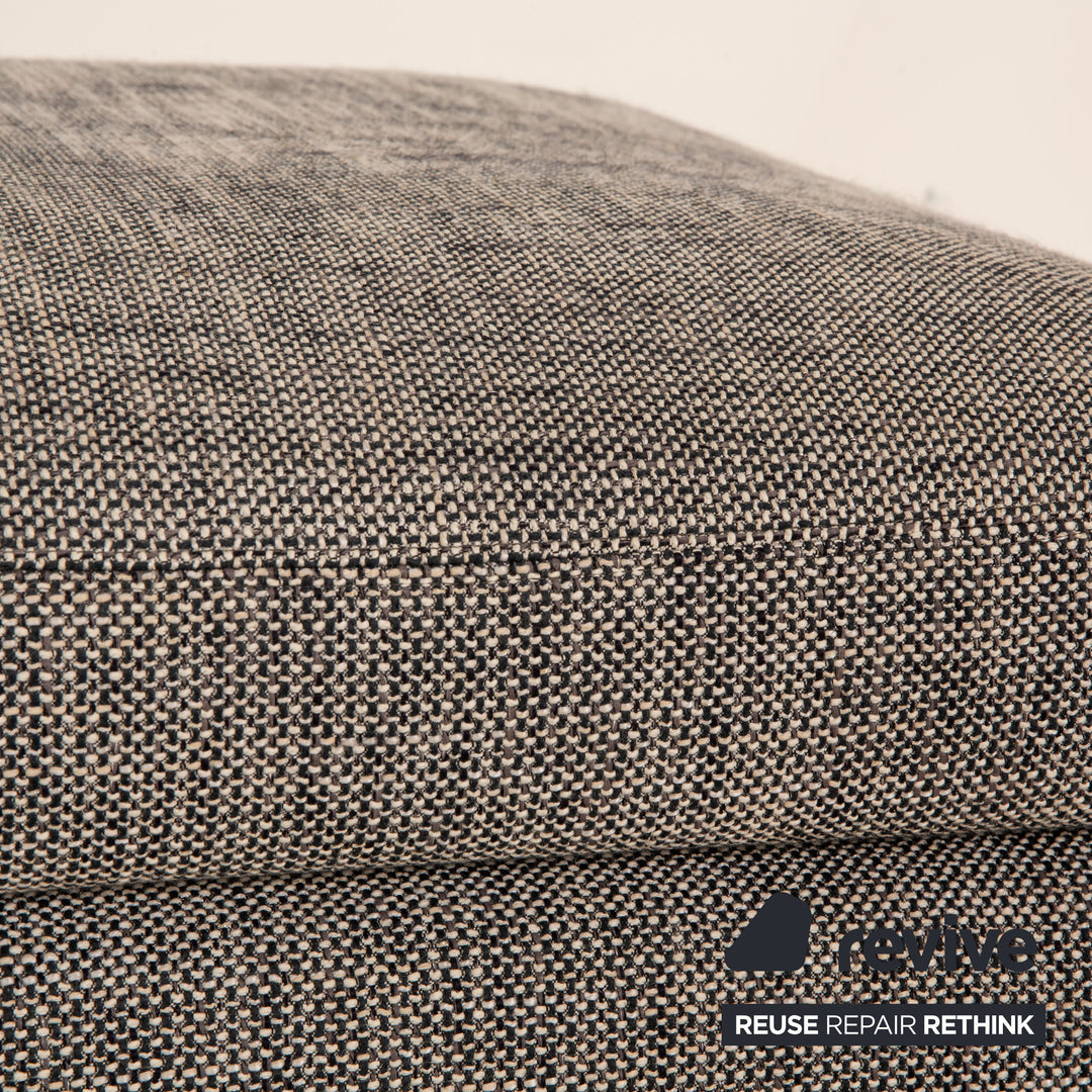 Saba Italia Stoff Hocker Grau