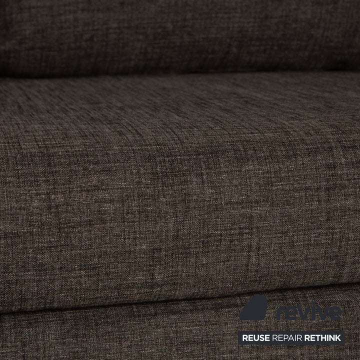 Signet Mex Stoff Zweisitzer Grau Sofa Couch Schlafsofa