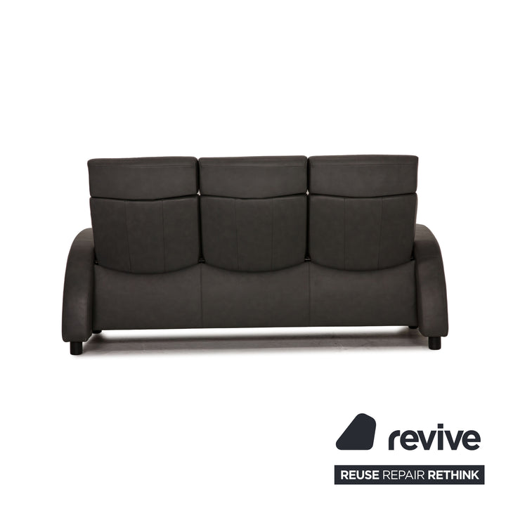 Stressless Arion Leder Dreisitzer Grau Sofa Couch Funktion