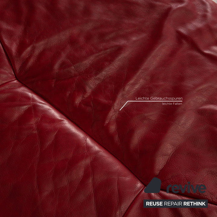 Stressless Arion Leather Corner Sofa Red Sofa Couch Function
