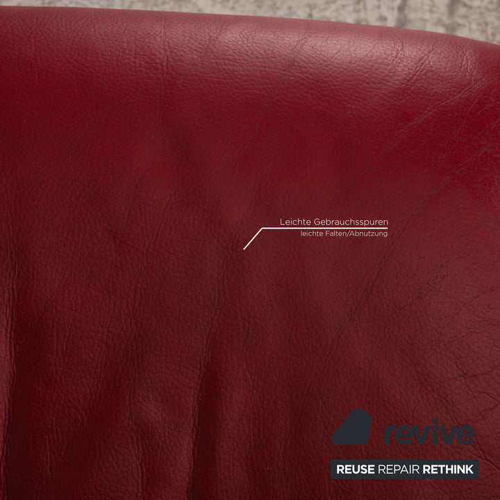 Stressless Arion Leather Corner Sofa Red Sofa Couch Function