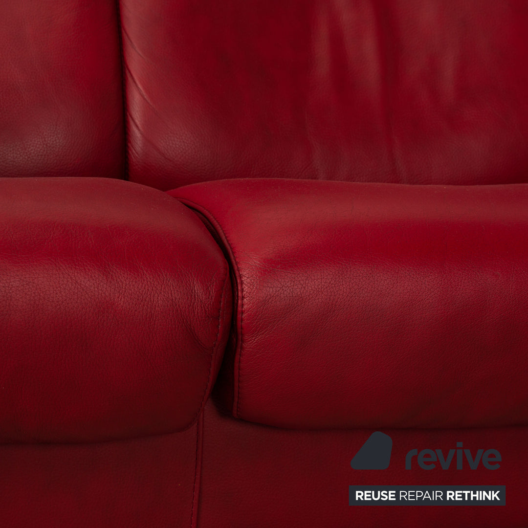 Stressless Arion Leather Corner Sofa Red Sofa Couch Function