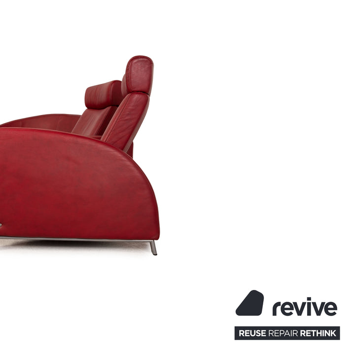 Stressless Arion Leather Corner Sofa Red Sofa Couch Function