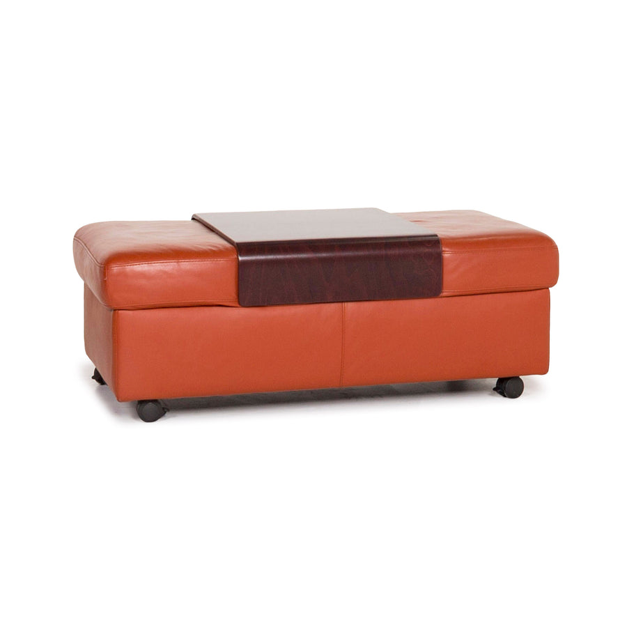 Stressless Arion Leder Hocker Terrakotta Orange #12706