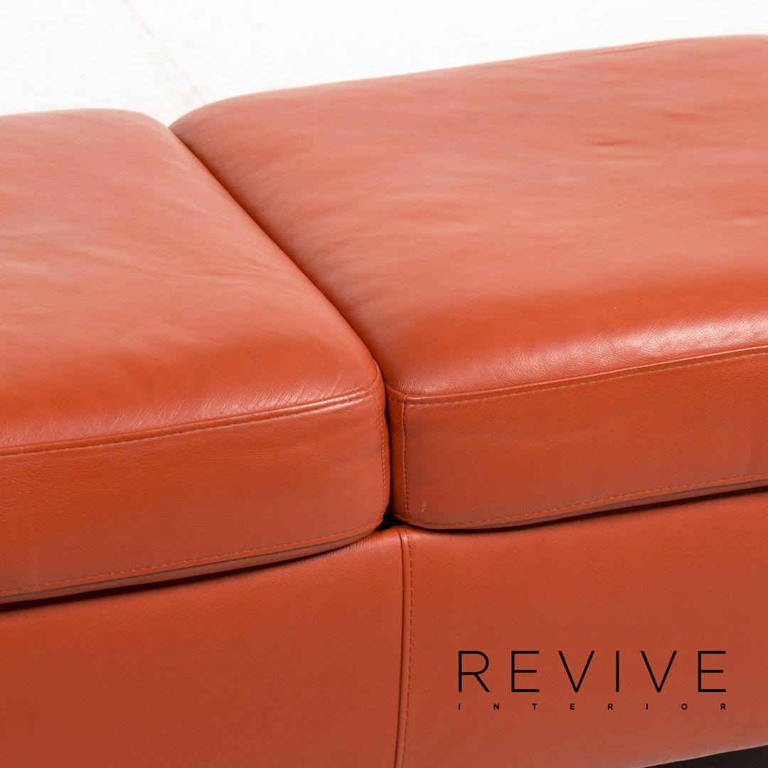 Stressless Arion Leder Hocker Terrakotta Orange #12706