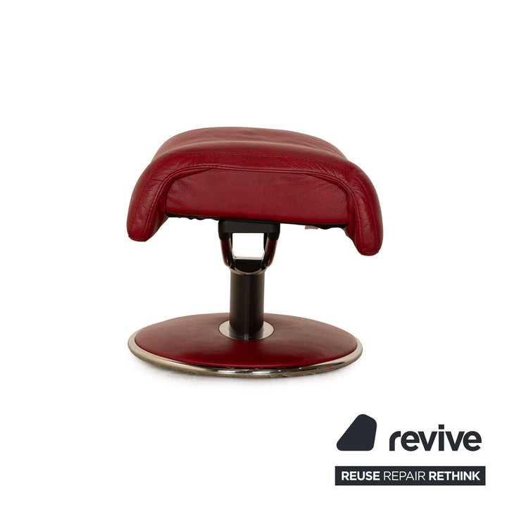 Stressless Blues Leder Hocker Rot