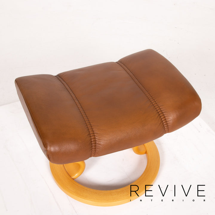 Stressless Consul Leder Sessel inkl. Hocker Braun Relaxfunktion Funktion Relaxsessel #13679