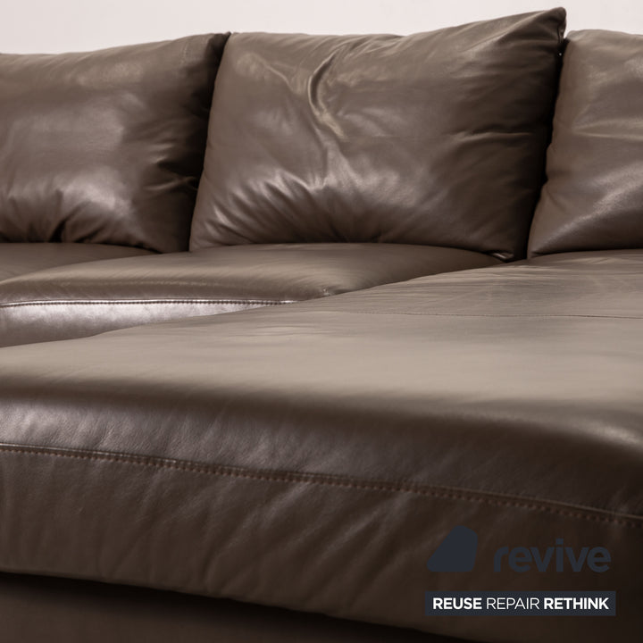 Stressless E 200 Leder Sofa Braun Ecksofa Couch