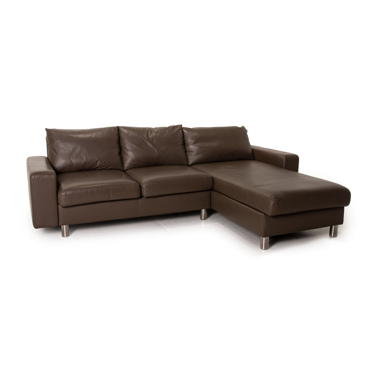 Stressless E 200 Leder Sofa Braun Ecksofa Couch
