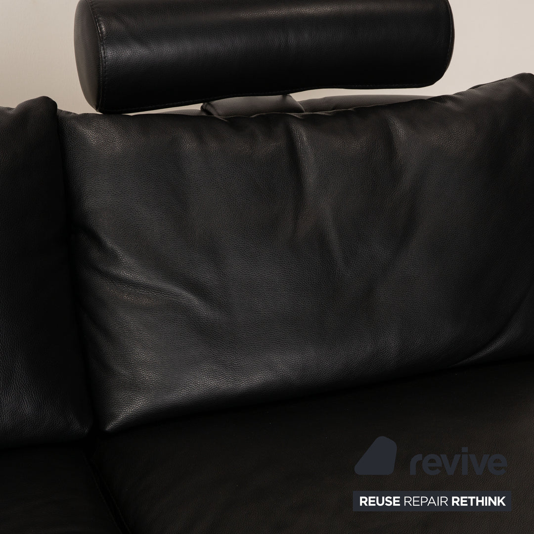 Stressless E 300  Leder Ecksofa Schwarz Recamiere Rechts Sofa Couch