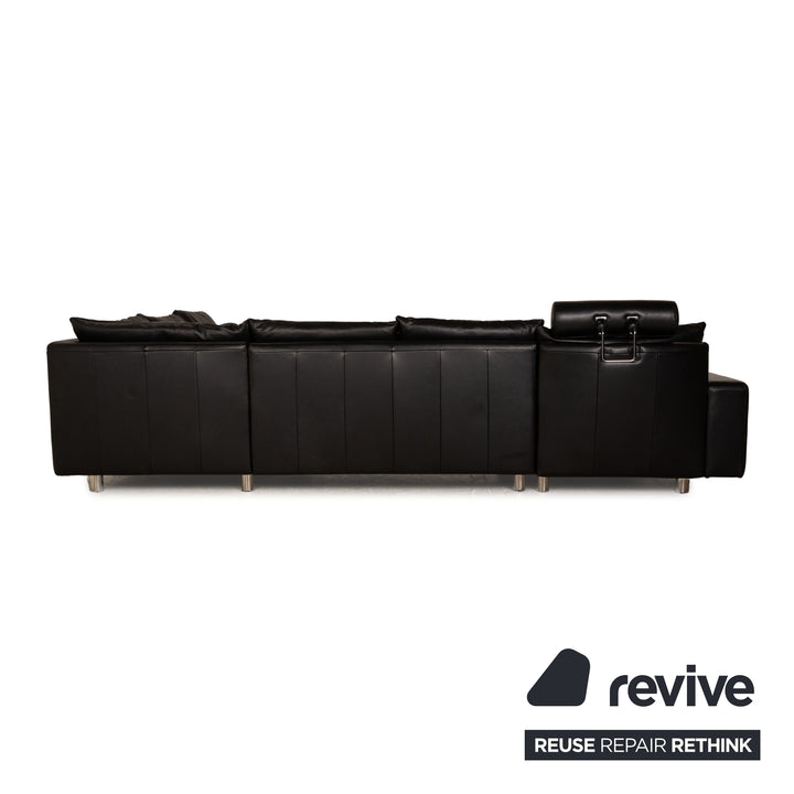 Stressless E200 Leder Ecksofa Schwarz Recamiere Links Sofa Couch