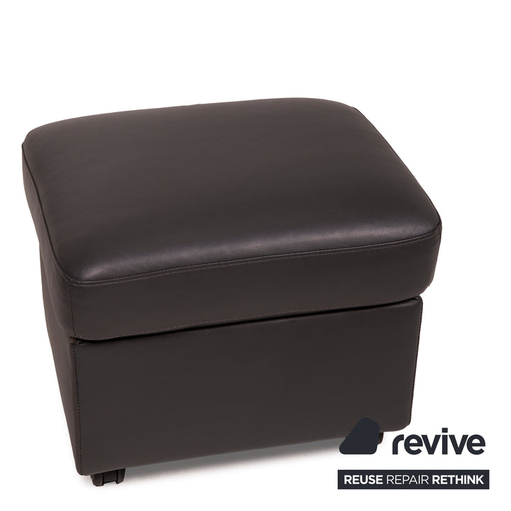Stressless E300 Leder Hocker Grau