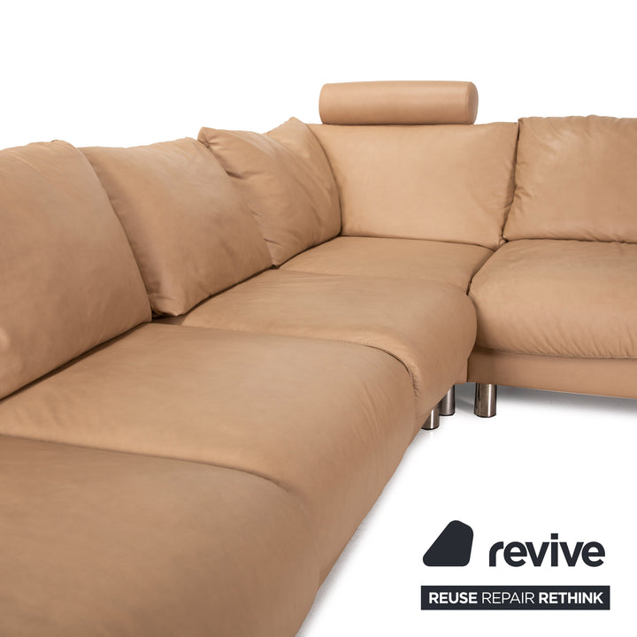 Stressless E300 Leather Sofa Beige Corner Sofa Cream Corner Sofa U Shape Sofa Set