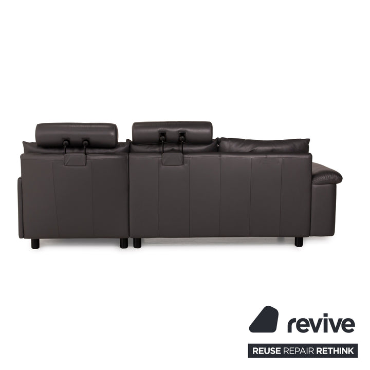 Stressless E300 Leder Sofa Ecksofa Grau