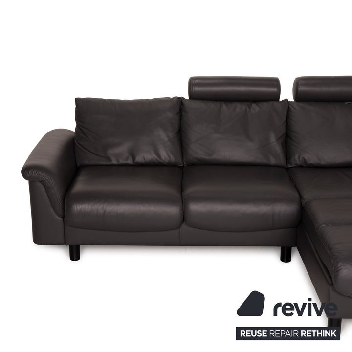 Stressless E300 Leder Sofa Ecksofa Grau
