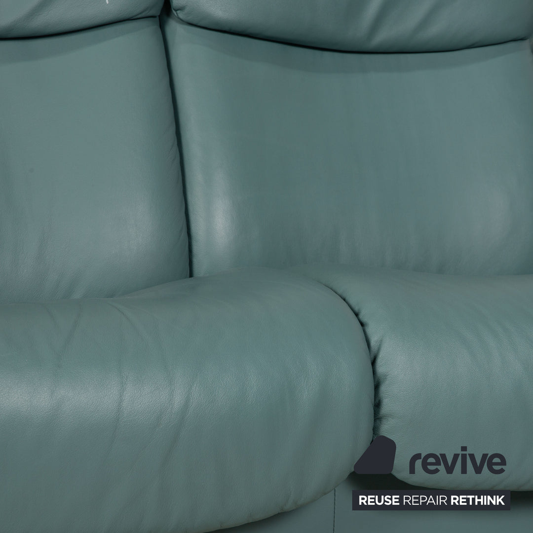Stressless Eldorado Leder Sofa Grün Ecksofa Couch