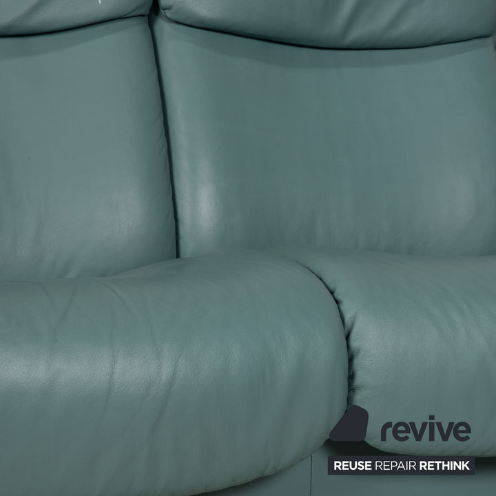 Stressless Eldorado Leder Sofa Grün Ecksofa Couch