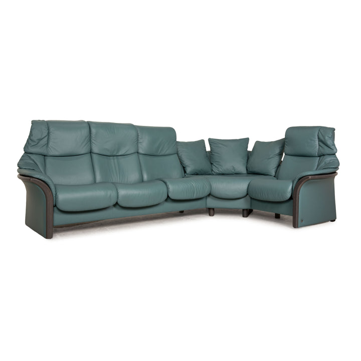Stressless Eldorado Leder Sofa Grün Ecksofa Couch