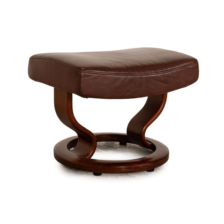 Tabouret en cuir Stressless marron