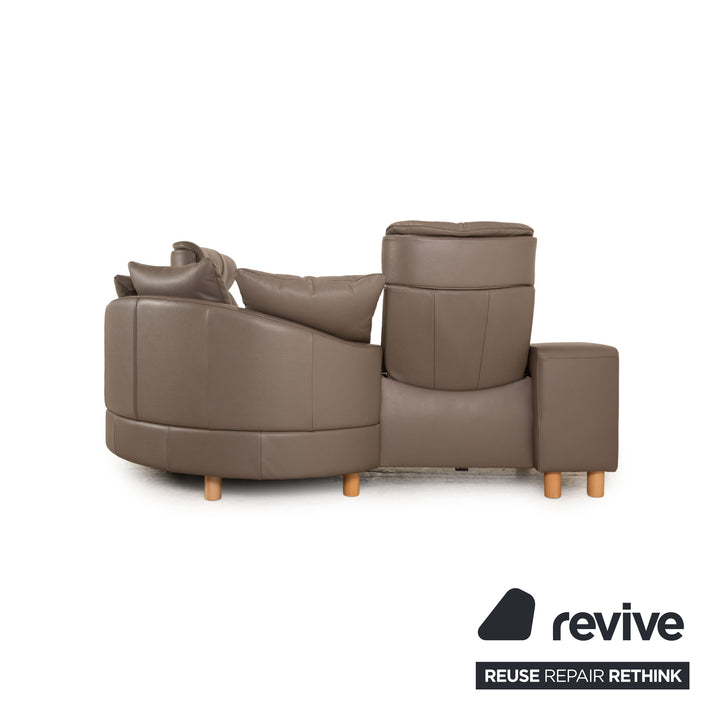 Stressless Legend Leder Ecksofa Grau manuelle Funktion