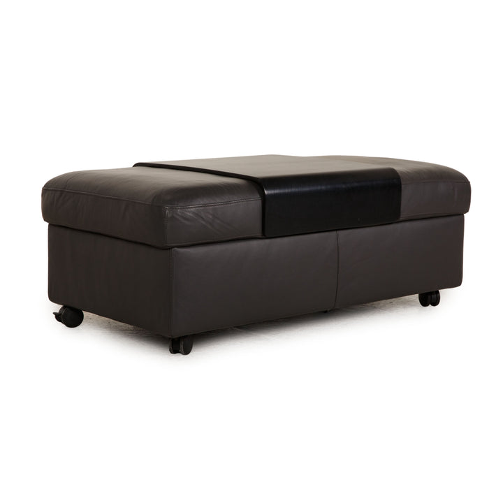 Stressless Legend Leather Stool Grey